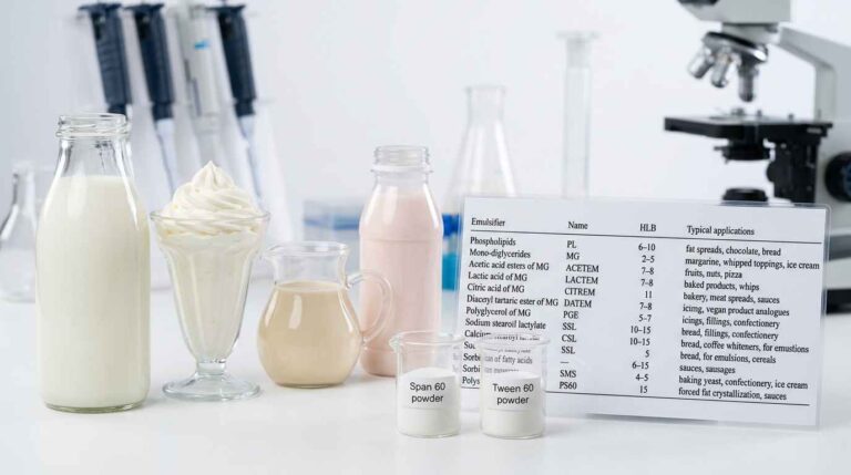 Dairy Emulsifiers: Span 60 & Tween 60 Fat Stabilization Guide