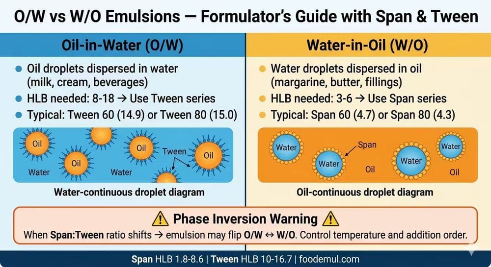 O/W vs W/O Emulsions Guide