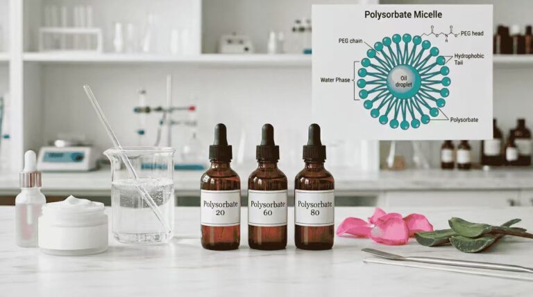 Polysorbates in Skincare and Hair Care: A Formulator’s Guide to PS20, PS60, and PS80