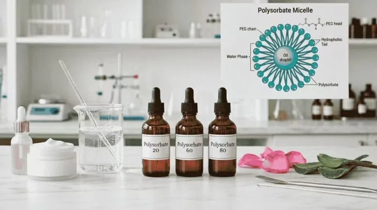 Polysorbates in Skincare and Hair Care: A Formulator’s Guide to PS20, PS60, and PS80