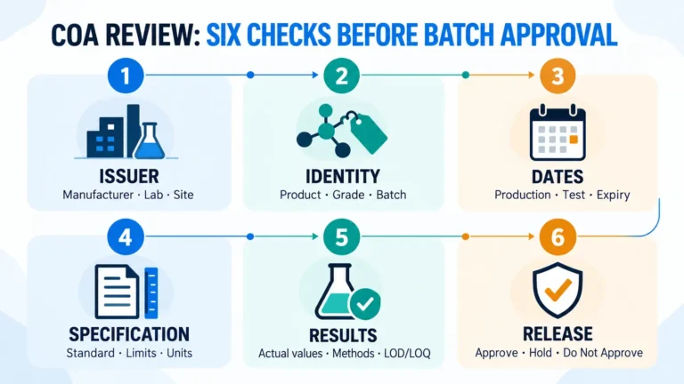 Food Emulsifier COA Checklist: 12 Fields to Verify Before Approving a Batch